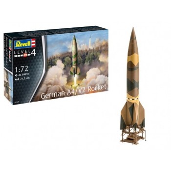 COHETE ALEMAN A4/V2 E1/72 (con plataforma de lanzamiento y remolque)
