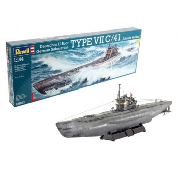 SUBMARINO U-BOOT TIPO VII C/41 VERSION ATLANTIC E1/144