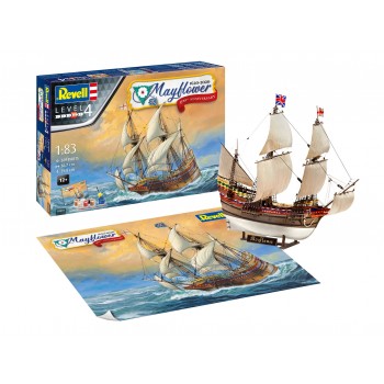 Mayflower 400 Aniversario 1620-2020 E1/83 (con pintura, pegamento y pincel)