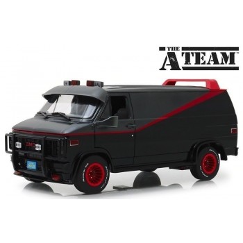 FURGONETA GMC VANDURA (SERIE EQUIPO A -1983-87) E1/18 NEGRO / GRIS