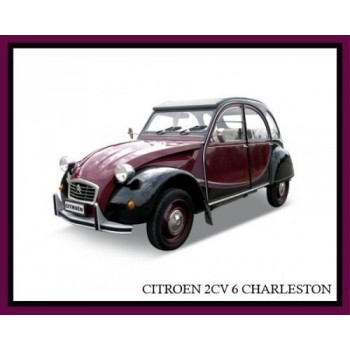 CITROEN 2CV 6 CHARLESTON E1/24 ROJO -NEGRO