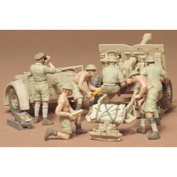 CAÑON CAMPAÑA BRITANICO 25 PDR Y ARTILLEROS E1/35
