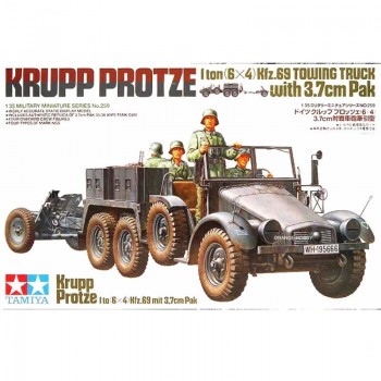 KRUPP PROTZE 1 ton (6x4) Kfz.69 TOWING TRUCK with 3.7cm Pak E1/35