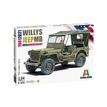 Willys Jeep MB 80 aniversario 1941-2021 E1/24