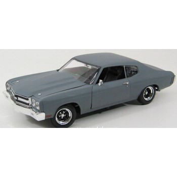 CHEVY CHEVELLE SS 1970 - FAST & FURIOUS GRIS E1/18
