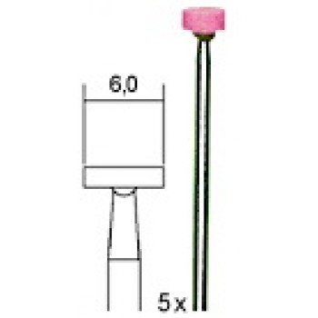 MUELAS DE ABRASIVAS DE CORINDÓN ESPECIAL Ø6mm (5und)