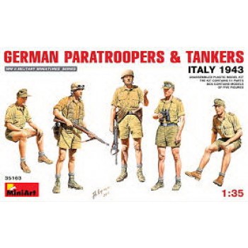 GERMAN PARATROOPERS & TANKERS ITALY 1943