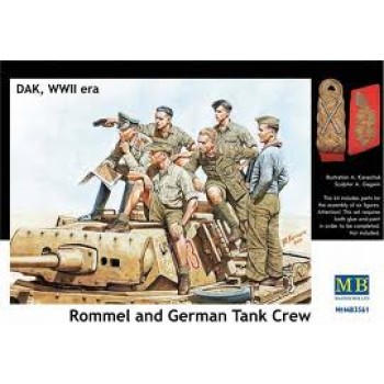 ROMMEL AND GERMAN TANK CREW E1/35