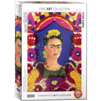 PUZZLE Frida Kahlo - Autorretrato - El marco 1000 PIEZAS