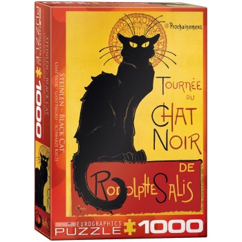 PUZZLE GATO NEGRO 1000 piezas (TA Steinlen)
