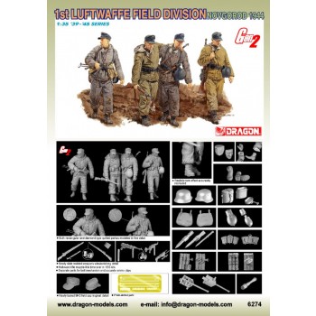 PRIMERA DIVISION DE CAMPO DE LA LUFTWAFFE  - NOVGOROD 1944 E1/35