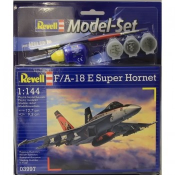 F / A-18E Super Hornet E1/144 SET CON PINTURA,PEGAMENTO Y PINCEL