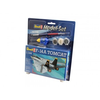 F-14 TOMCAT E1/144 CON PINTURA, PEGAMENTO Y PINCEL