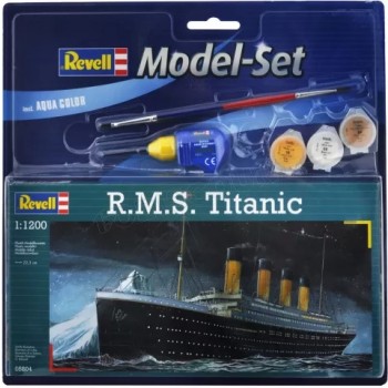 RMS Titanic E1/1200 (con pinturas, pincel y pegamento)