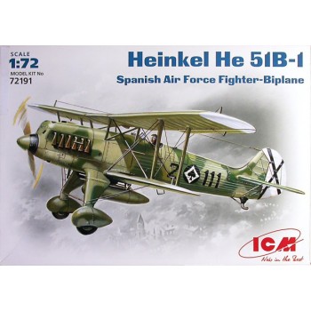 HEINKEL HE 51B-1 E1/72 (Caza Biplano del Ejército del Aire Español)