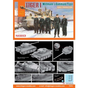 TIGER I (Early Production, Wittmann´s Command Tiger. FIG.NO) E1/72