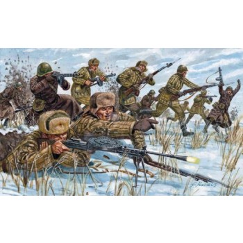 INFANTERIA RUSA CON UNIFORME DE INVIERNO WORLD WAR II E1/72