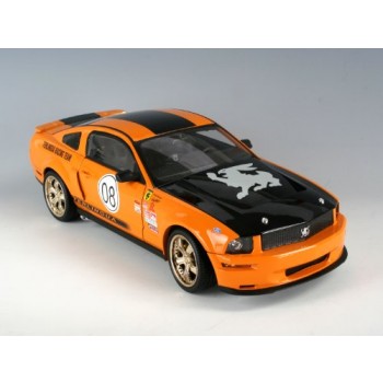 SHELBY TERUNGUA MUSTANG 2008 E1/18 NARANJA RAYAS NEGRAS