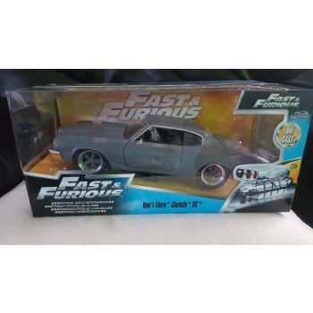 DOM´S CHEVY CHEVELLE SS FAST & FURIOUS 8 GRIS E1/24