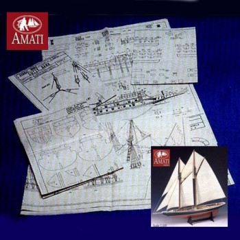 PLANO BARCO BLUENOSE (AMATI) E1/100