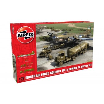 OCTAVA FUERZA AEREA: Boeing B-17G  y equipo de suministro de bombardero E1:72
