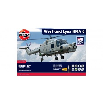 HELICOPTERO WESTLAND LYNX HMA 8 E1/48 (SET CON 8 PINTURAS + PEGAMENTO + PINCELES)