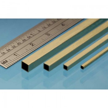 TUBO DE LATON CUADRADO 2,4X0,353X305L MM (3 p)