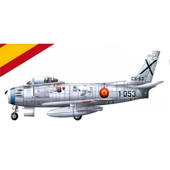 F-86 SABRE NORTH AMERICAN E1/72 (VERSION ESPAÑOLA)