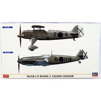He51B-1 & Bf109E-3 ``Legión Cóndor`` 2 aviones E1/72