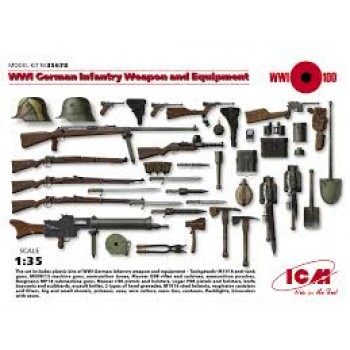 GERMAN INFANTRY WEAPON AND EQUIPAMENT WWII E1/35