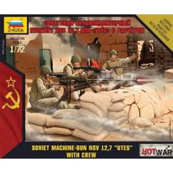 SOVIET MACHINE-GUN NSV 12,7 UTES WITH CREW E1/72