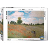 PUZZLE El campo de amapolas 1000 PIEZAS (Claude Monet)