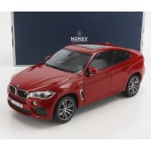 BMW X6 M 2015 E1/18 ROJO METALIZADO