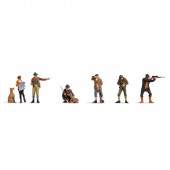 FIGURAS PINTADAS, (cazadores y forestales, 8 figuras) E/HO