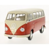 VOLKSWAGEN MICROBUS  Combi T1 Samba 1963 E1/18 (2 CREMA ROJO)