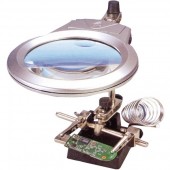 ROBOT LUPA PARA ELECTRONICA CON LED Y SOPORTE PARA SOLDAR