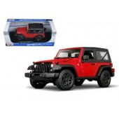 JEEP WRANGLER OPEN TOP 2014 E1/18 ROJO