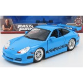 PORSCHE 911 996 GT3 RS COUPE 2001 FAST & FURIOUS E1/24 AZUL