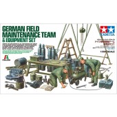 German Field Maintenance Team & Equipement Set E1/35