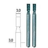 FRESA DE ACERO CILINDRICAS DE TUNGSTENO VANADIO 3mm (2 unidades)