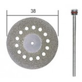 DISCO DIAMANTADO PARA CORTAR CON ORIFICIOS DE REFRIGERACIÓN Ø38 X 0.6