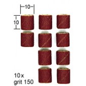 RECAMBIO 10 CILINDROS DE LIJADO Ø10mm (grano 150)