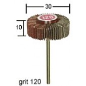 ABANICOS PARA LIJAR DE CORINDÓN NORMAL Ø30mm (grano 120)