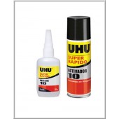 UHU PACK ``ADHESIVO 10 SUPER RAPIDO (10gr) + ACTIVADOR 10 (50ml)