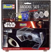 STAR WARS, MODEL SET CAZA TIE DE DARTH VADER E1/121 (Incluye pintura,pegamento y pincel)