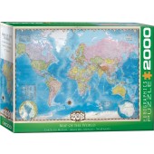 PUZZLE Mapa del mundo 2000 PIEZAS