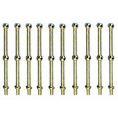 CANDELERO DE LATON 2 AGUJEROS 20mm (10 unidades)