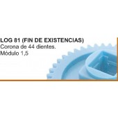 RUEDA DENTA DE 44 DIENTES MODULO 1,5 EXP. GRANDE (fin de exintencias)