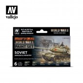 SET PINTURA WWII Soviet Armour & Infantry (6 colores)