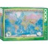 PUZZLE Mapa del mundo 1000 PIEZAS